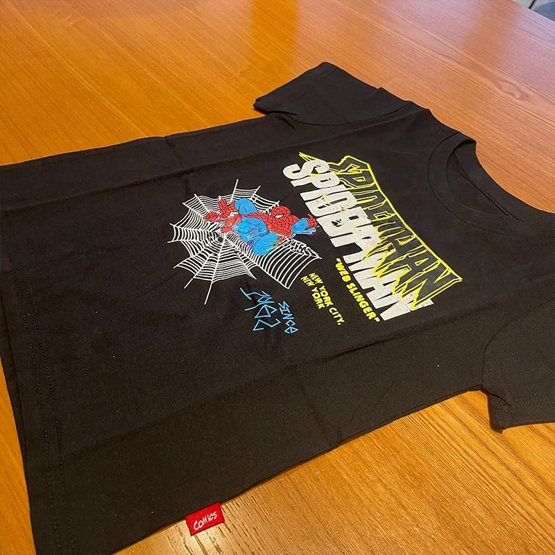 Japan Spot Marvel Hero Spider-Man & Superman Boys Cotton T-Shirt - Image 4