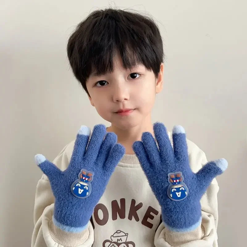 Marvel Comics Spider-Man Iron Man Children's Flip-Up Half-Finger Five-Finger Gloves - Image 5