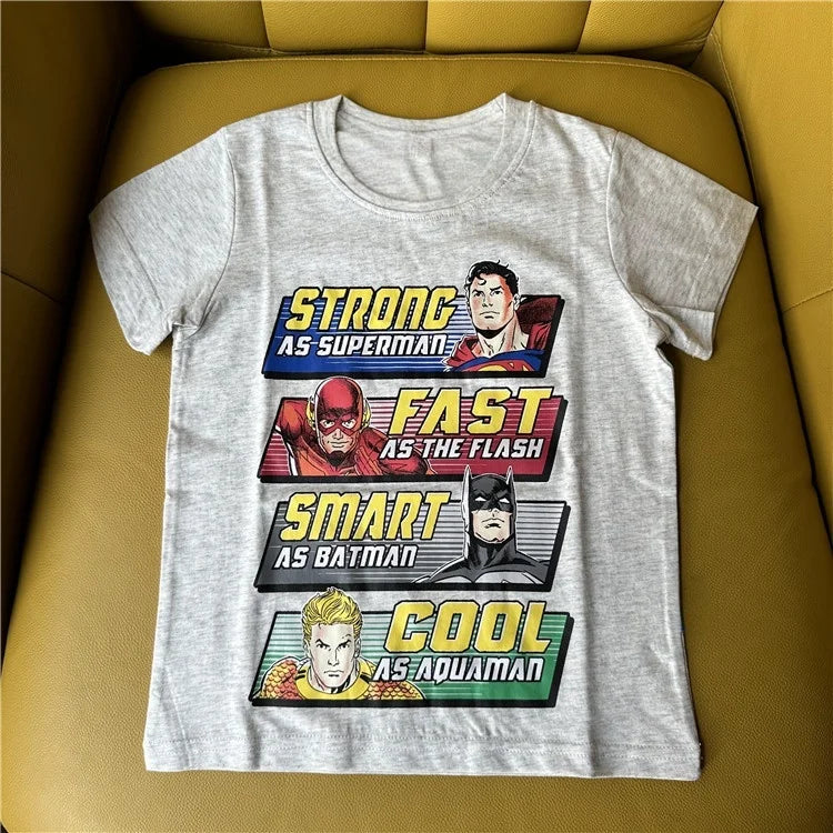 Japan Spot Marvel Hero Spider-Man & Superman Boys Cotton T-Shirt - Image 6