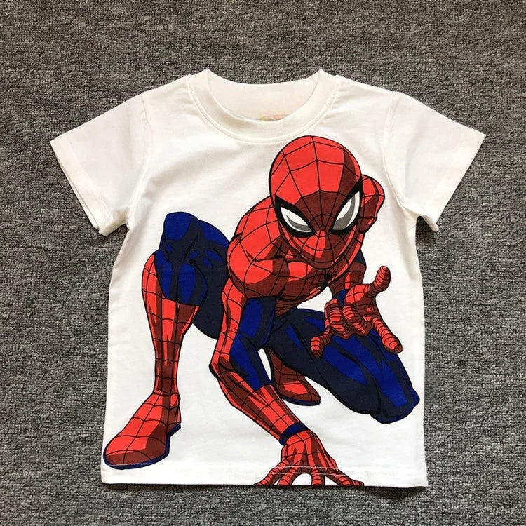 Japan Spot Marvel Hero Spider-Man & Superman Boys Cotton T-Shirt