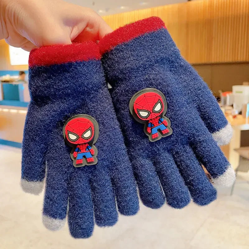 Marvel Comics Spider-Man Iron Man Children's Flip-Up Half-Finger Five-Finger Gloves - Image 9