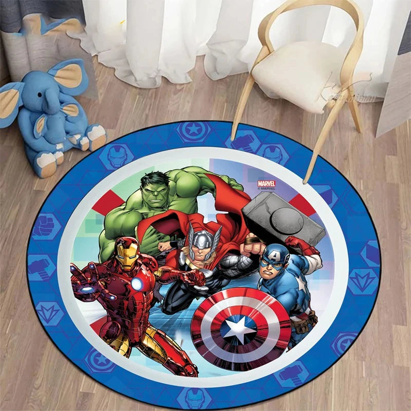MINISO Marvel Iron Man & Spider-Man Round Carpet - Image 19