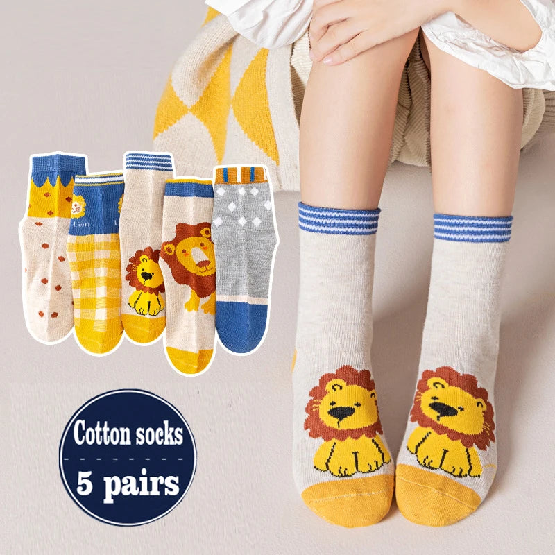 5 Pairs Spider-Man Kids Socks - Image 7