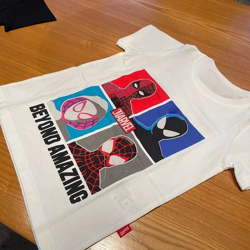 Japan Spot Marvel Hero Spider-Man & Superman Boys Cotton T-Shirt - Image 3