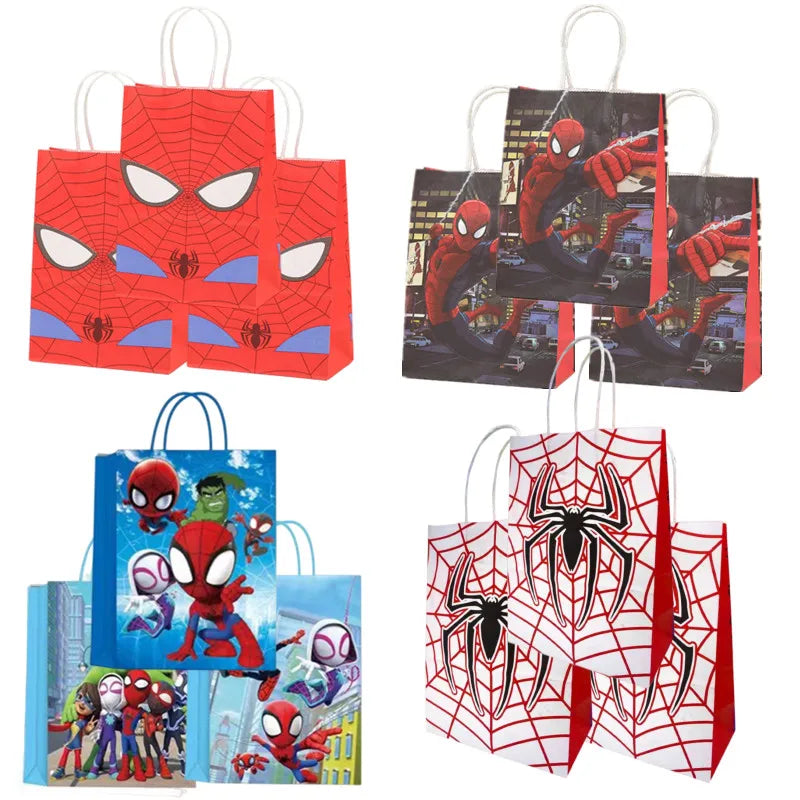24/12/6pcs Spider-Man Party Gift Bags
