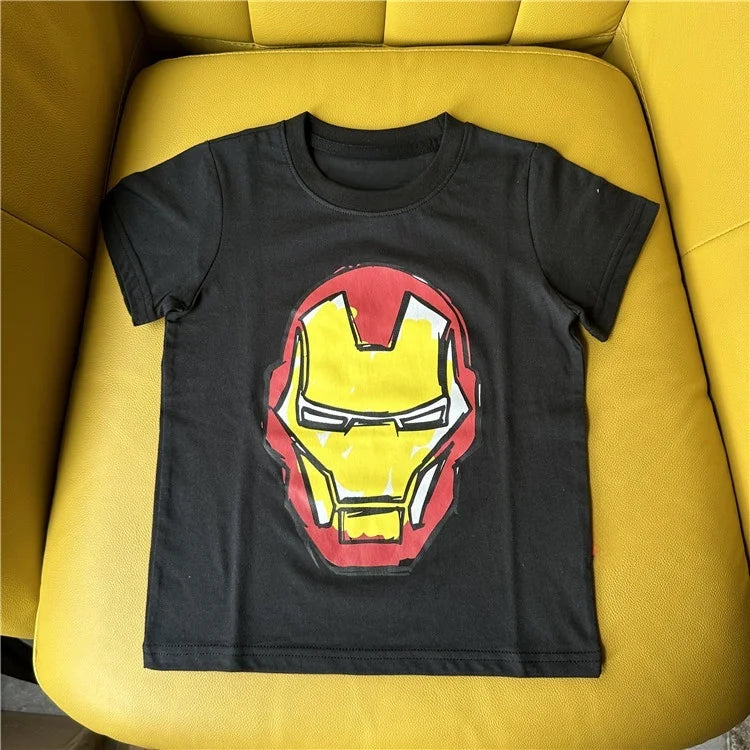 Japan Spot Marvel Hero Spider-Man & Superman Boys Cotton T-Shirt - Image 10