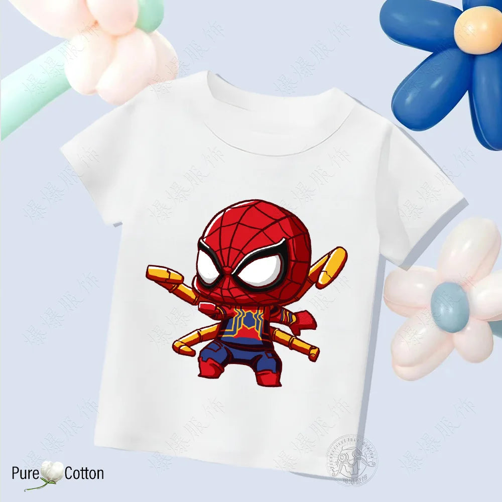 Children’s Pure Cotton Spider-Man T-Shirt - Image 6