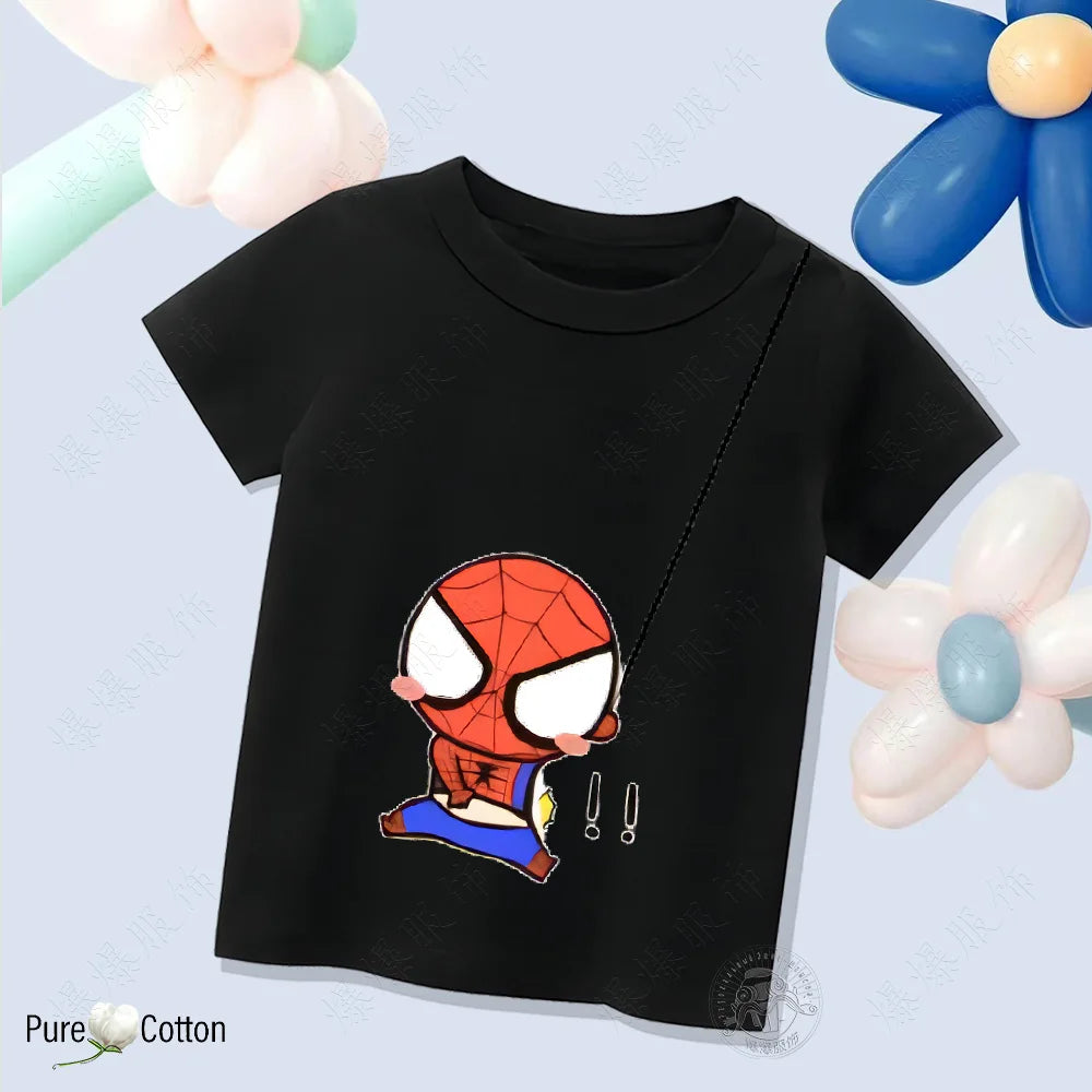 Children’s Pure Cotton Spider-Man T-Shirt - Image 16
