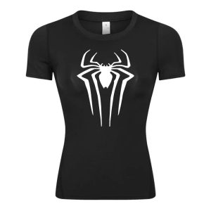 Women's Spider Print Compression Shirt