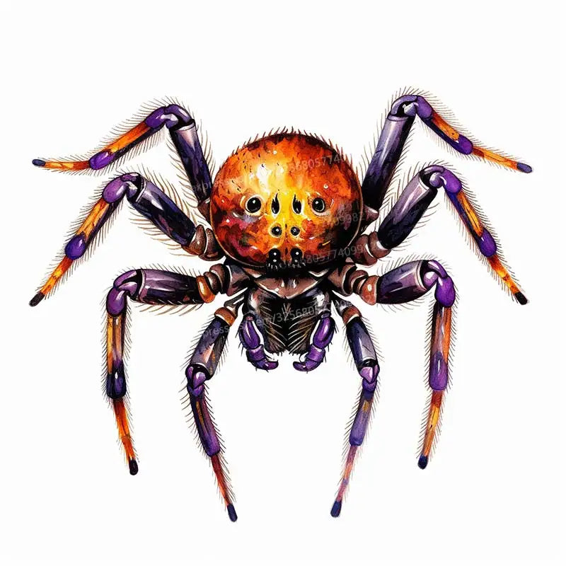 Watercolor Spider Wall Stickers - Image 7