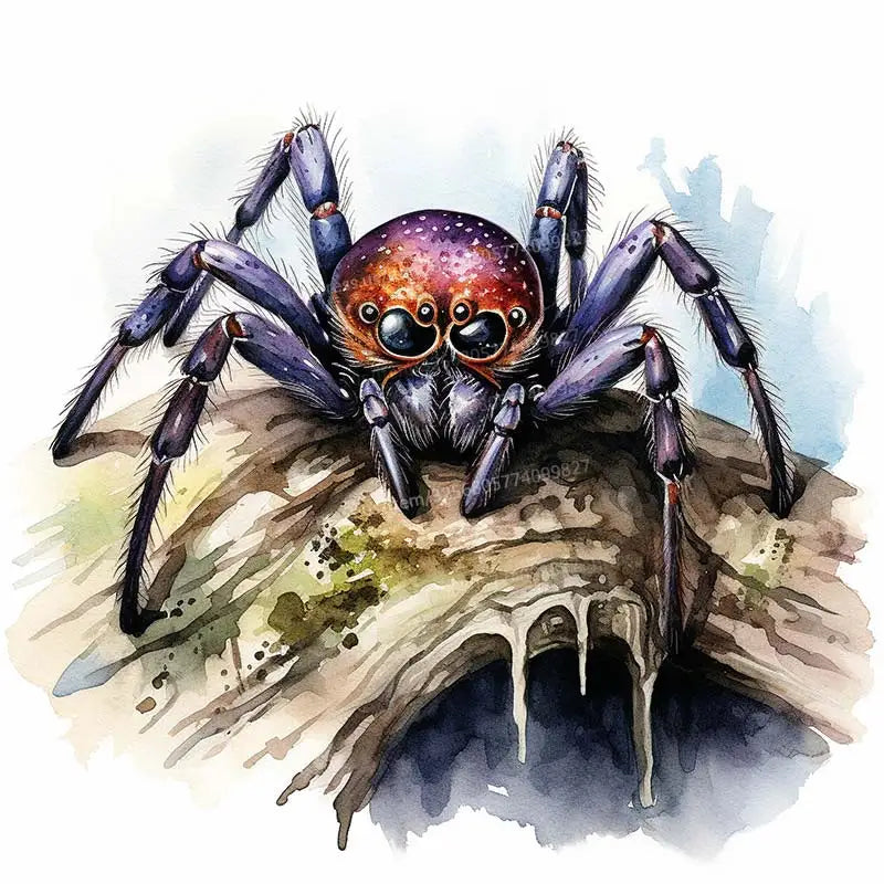 Watercolor Spider Wall Stickers - Image 10