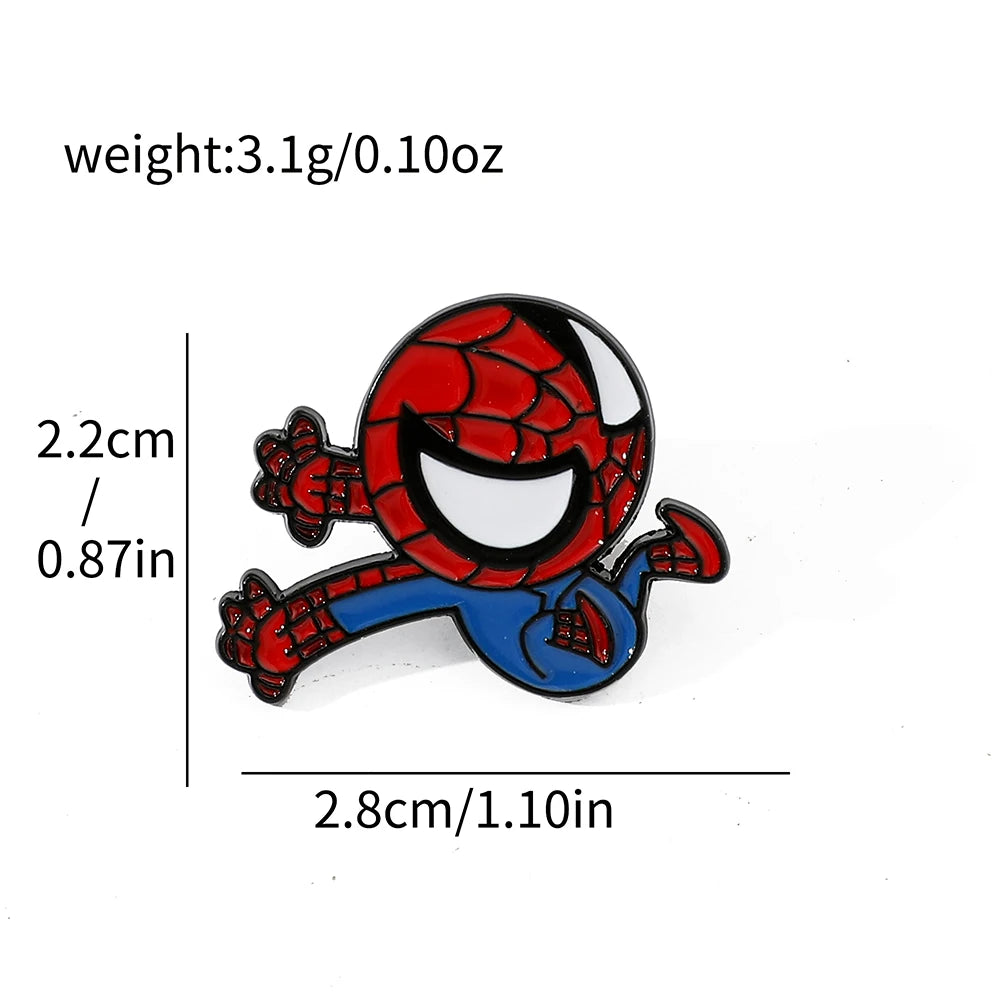 6pcs Spider-Man Enamel Pin Set - Image 6