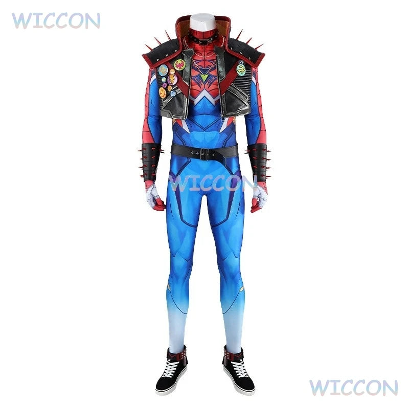 Game MV Rivals Spider Punk Cosplay Costume - Image 2