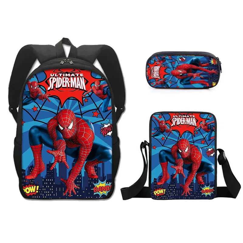 3pcs Spider-Man School Bag Set