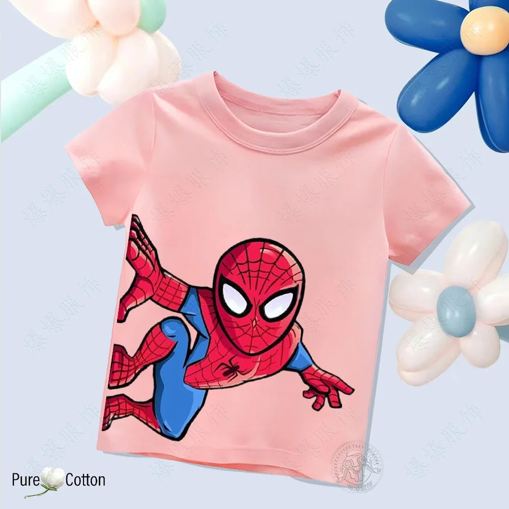 Children’s Pure Cotton Spider-Man T-Shirt - Image 5