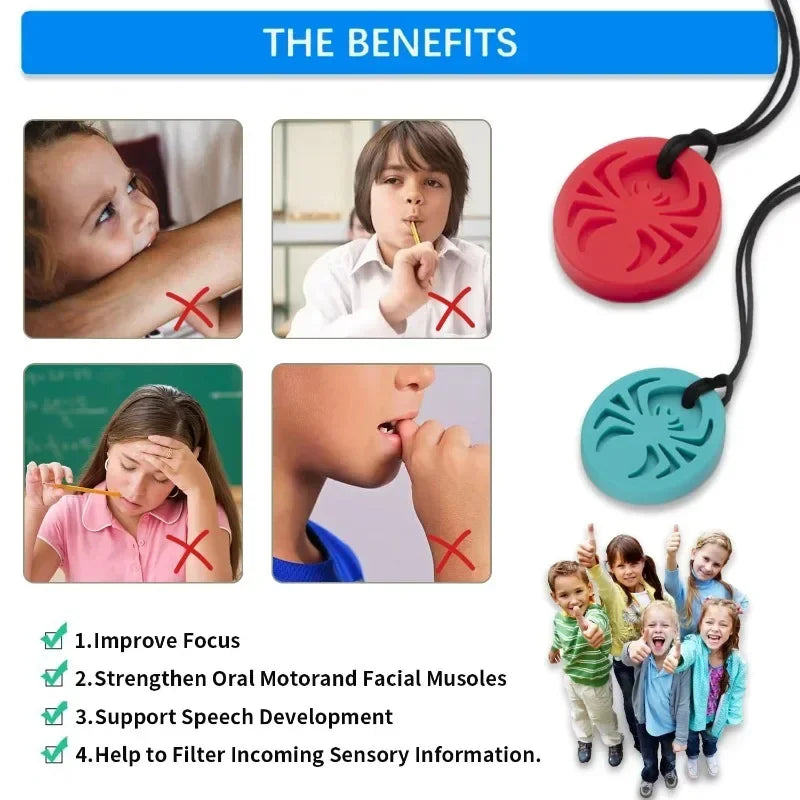 New Creative Multicolour Spider Silicone Necklace - Image 5